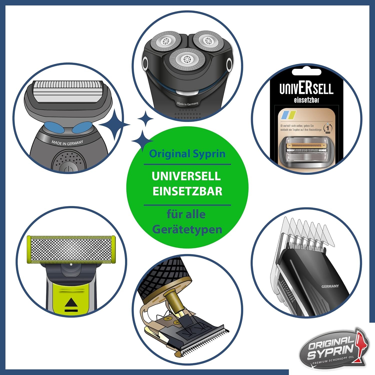 Original Syprin Scherkopf Öl Für Haarschneidemaschinen Haarschneider Rasierer Trimmer I Scherkopföl Friseurbedarf Schermaschinenöl Feinmechanik Öl