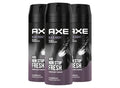 Axe Bodyspray Black Night Deo Ohne Aluminium Sorgt 48 Stunden Lang Für Effektiven Schutz Vor Körpergeruch 3X 150 Ml