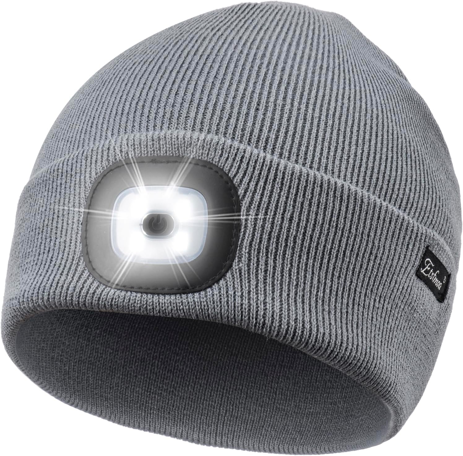 Etsfmoa Unisex Beanie with the Light Gifts for Men Dad Father USB Rechargeable Caps