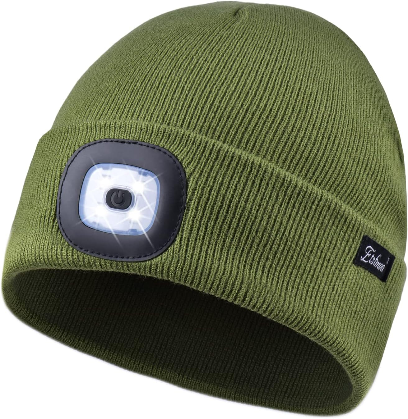 Etsfmoa Unisex Beanie with the Light Gifts for Men Dad Father USB Rechargeable Caps