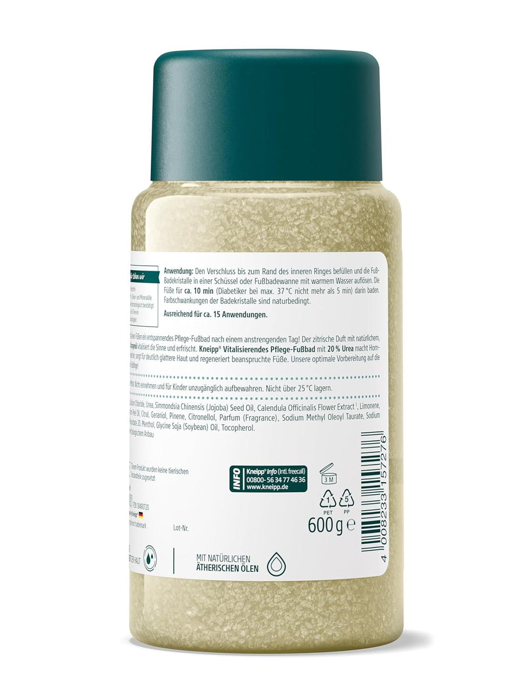 Kneipp Vitalisierendes Pflege-Fußbad - Fußbadekristalle - Auch Für Sensible Haut - Rezeptur Mit 20% Urea - 600 G