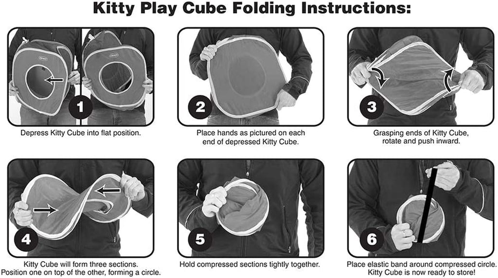 Kitty City Safari Jungle Collapsible Cat Toy Collection, House