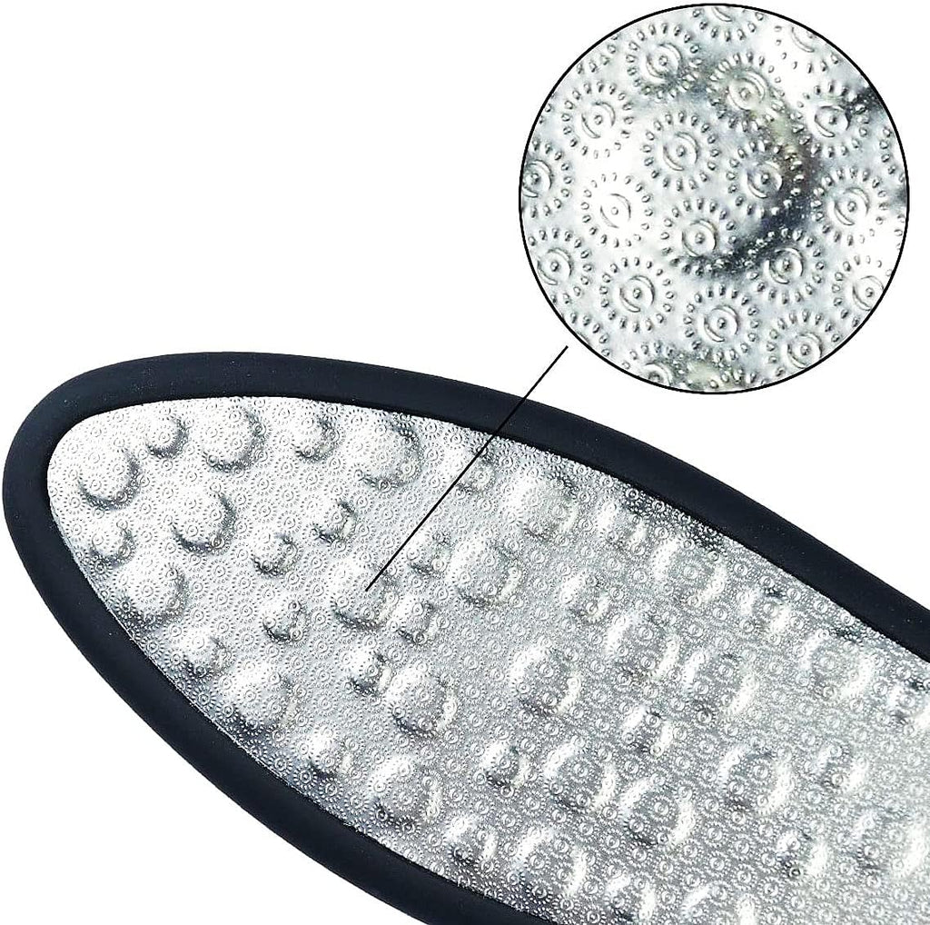 Hornhautentferner, Hornhautfeile, Hornhauthobel, Doppelseitig Edelstahl Fußfeile Hornhautraspel Für Fußpflege, Hornhaut Entfernen Fuß Und Verschrumpelte Haut Hornhaut - Schwarz