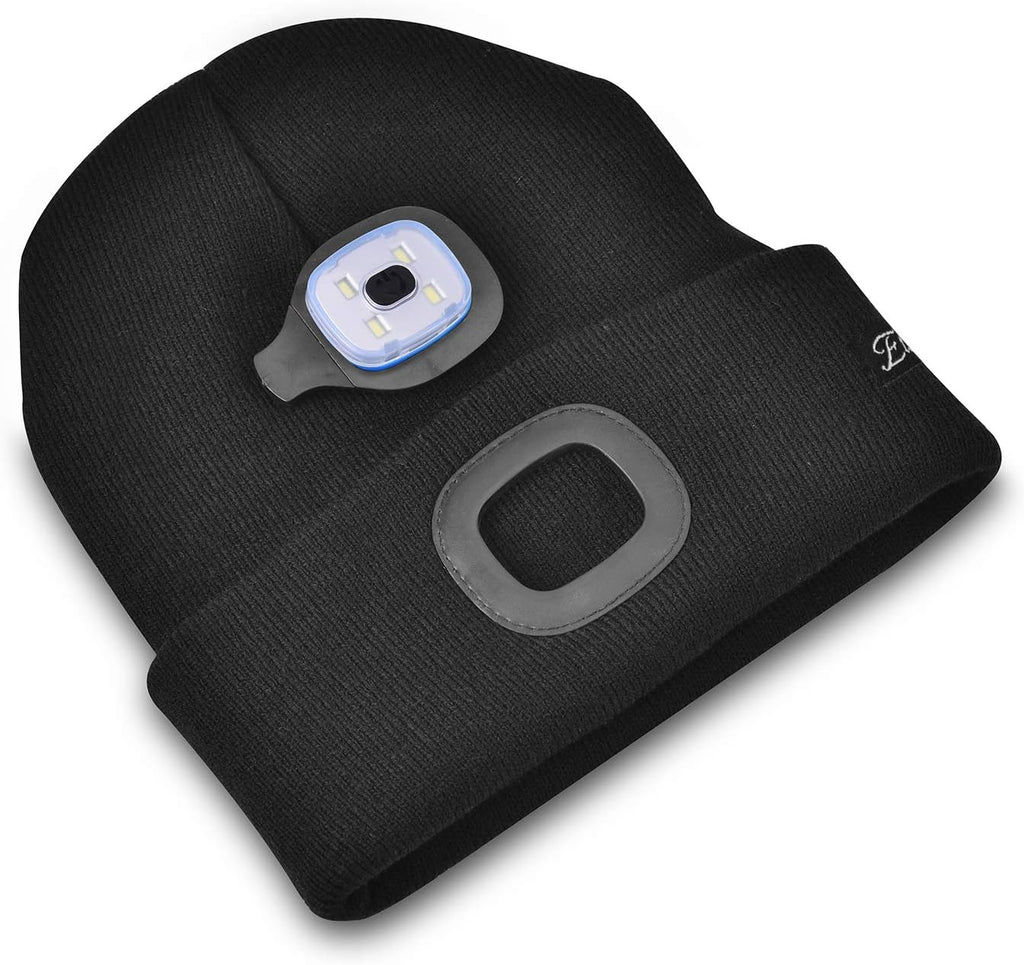 Etsfmoa Unisex Beanie with the Light Gifts for Men Dad Father USB Rechargeable Caps