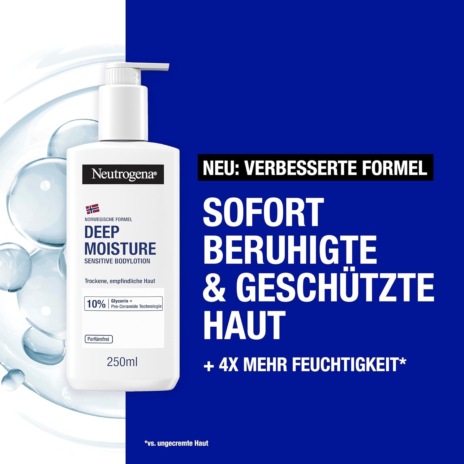 Neutrogena Deep Moisture Bodylotion Sensitive Parfümfreie Pflege 250Ml