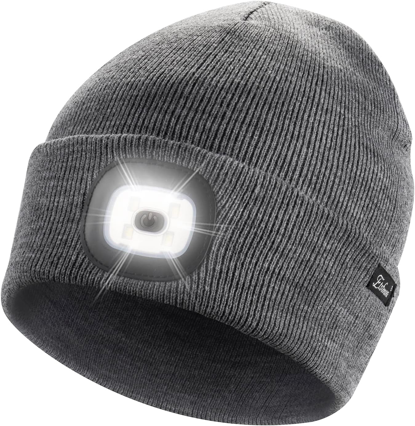 Etsfmoa Unisex Beanie with the Light Gifts for Men Dad Father USB Rechargeable Caps