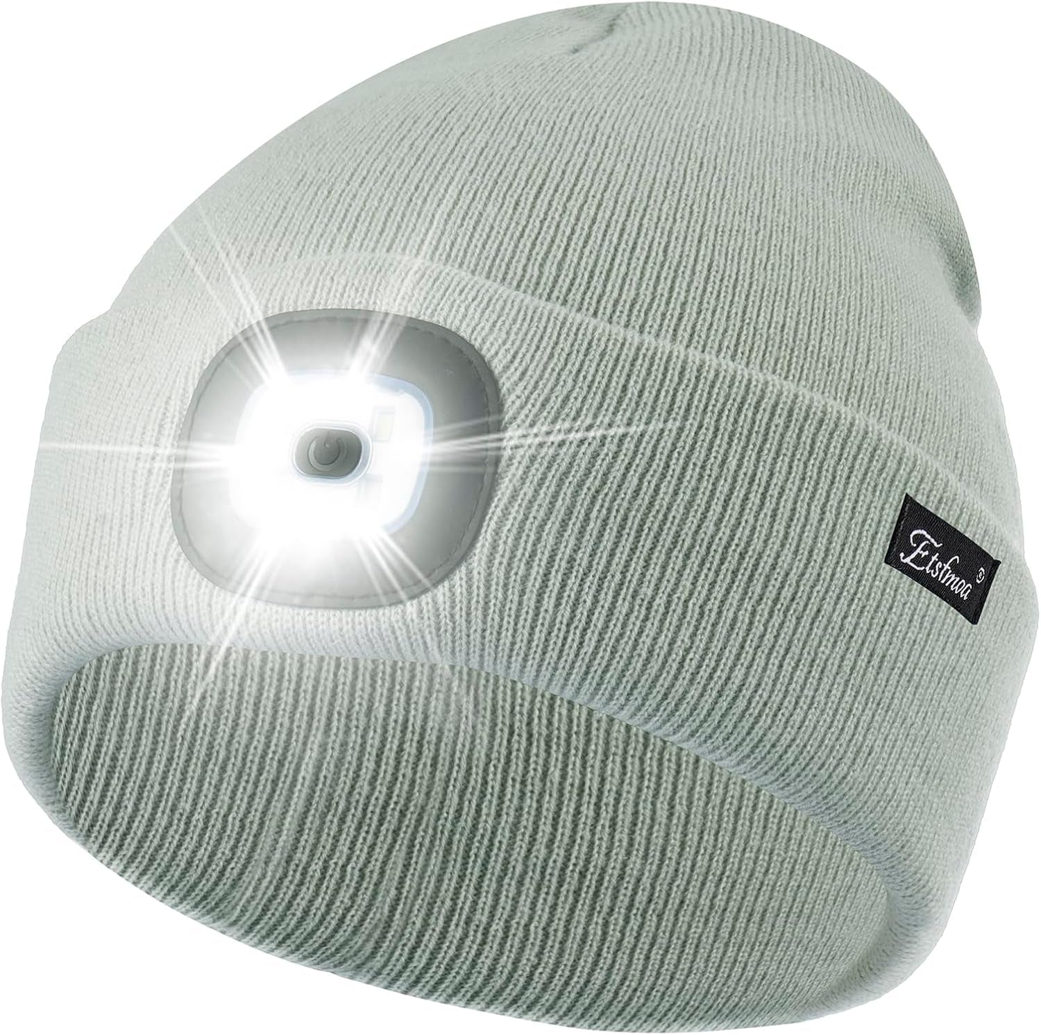 Etsfmoa Unisex Beanie with the Light Gifts for Men Dad Father USB Rechargeable Caps