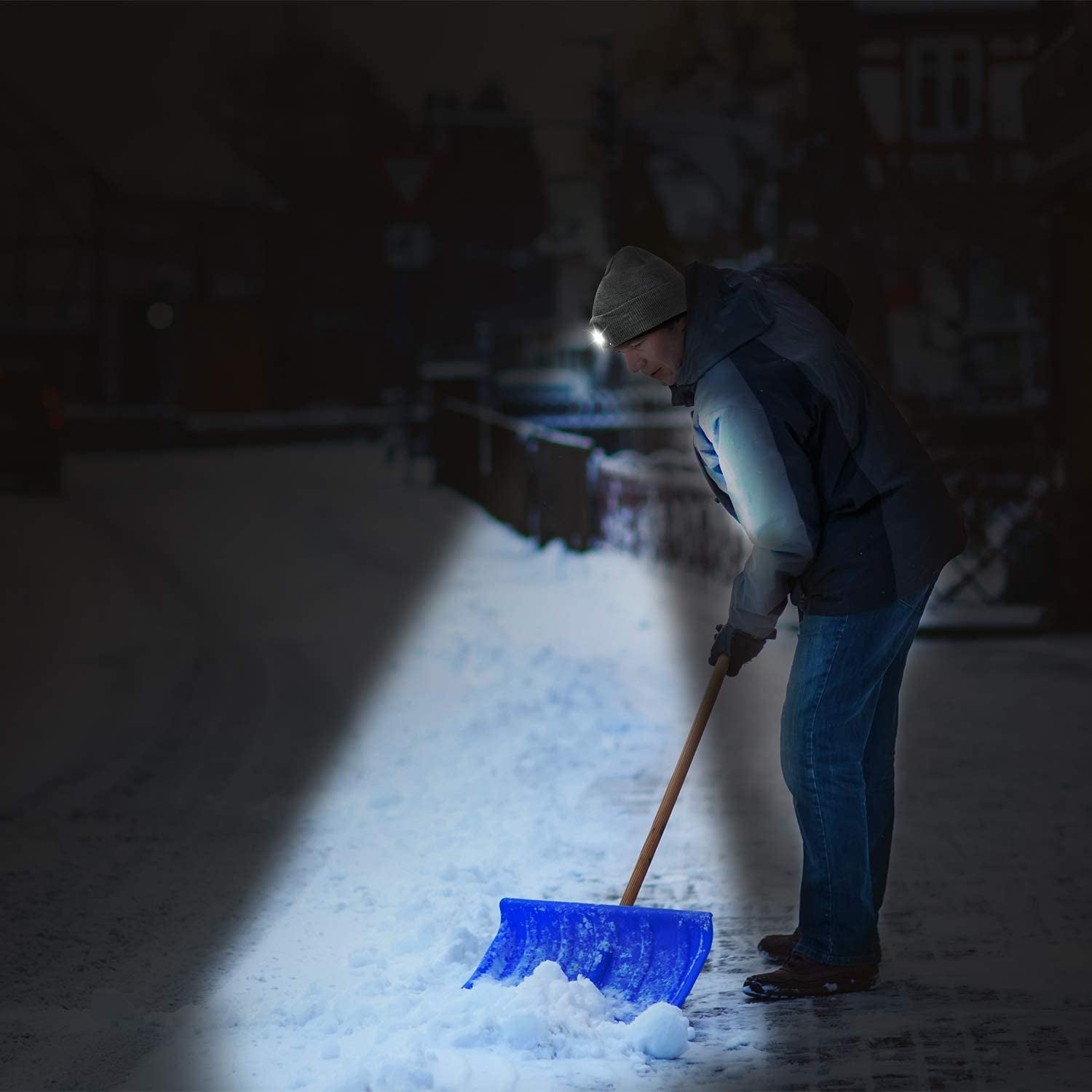 Etsfmoa Unisex Beanie with the Light Gifts for Men Dad Father USB Rechargeable Caps