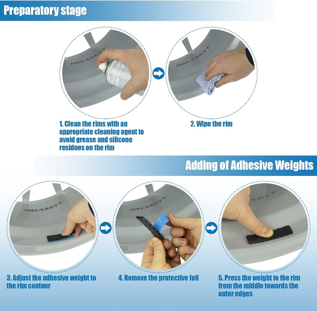 7 Auswuchtgewichte 12X5G Klebegewichte Stahlgewichte Kleberiegel 60G AUSWAHL Schwarz/Silber/Anthrazit (Schwarz Metall)