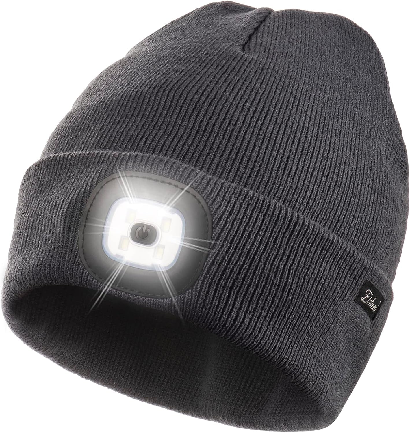 Etsfmoa Unisex Beanie with the Light Gifts for Men Dad Father USB Rechargeable Caps