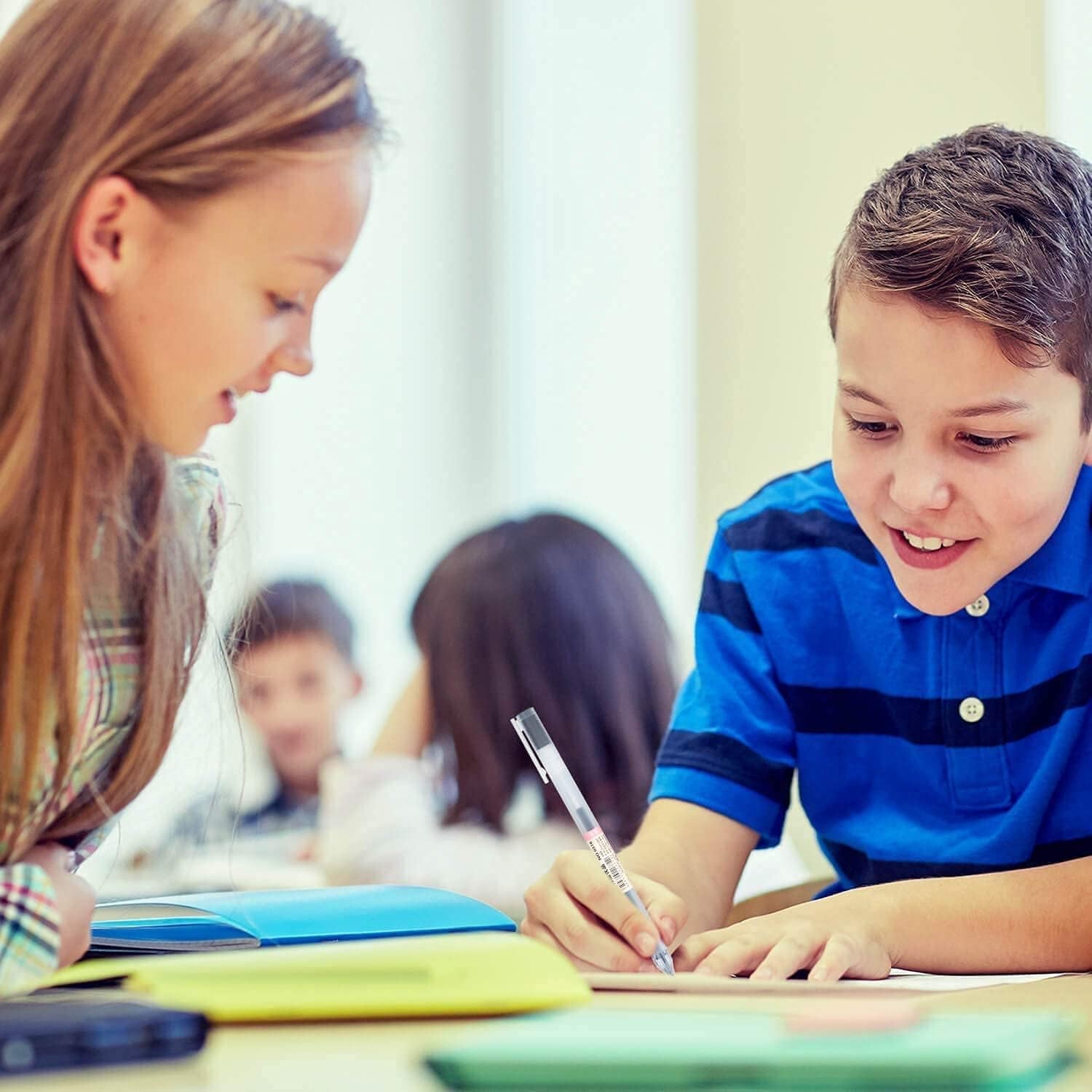 XSG Premium Gel Ink Pen Fine Point Pens Ballpoint Pen 0.5Mm for Japanese Office School Stationery Supply 12 Packs