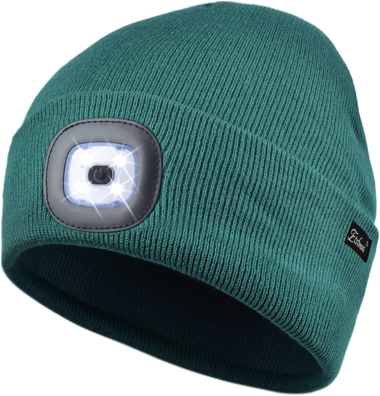 Etsfmoa Unisex Beanie with the Light Gifts for Men Dad Father USB Rechargeable Caps
